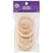 Loops & Threads® Wood Cabone Rings, 5ct.